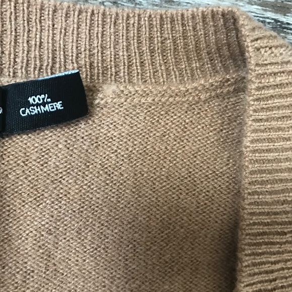 Men's BLK DNM Camel Brown Cashmere Sweater Large - Picture 2 of 6